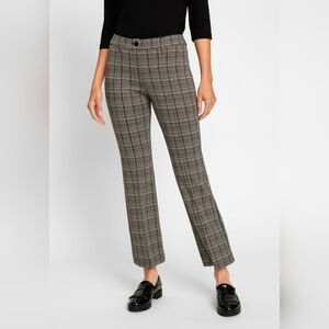 OLSEN Pia Fit Bootcut Plaid Pants